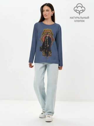 Лонгслив женский. Хлопок / Newt Scamander