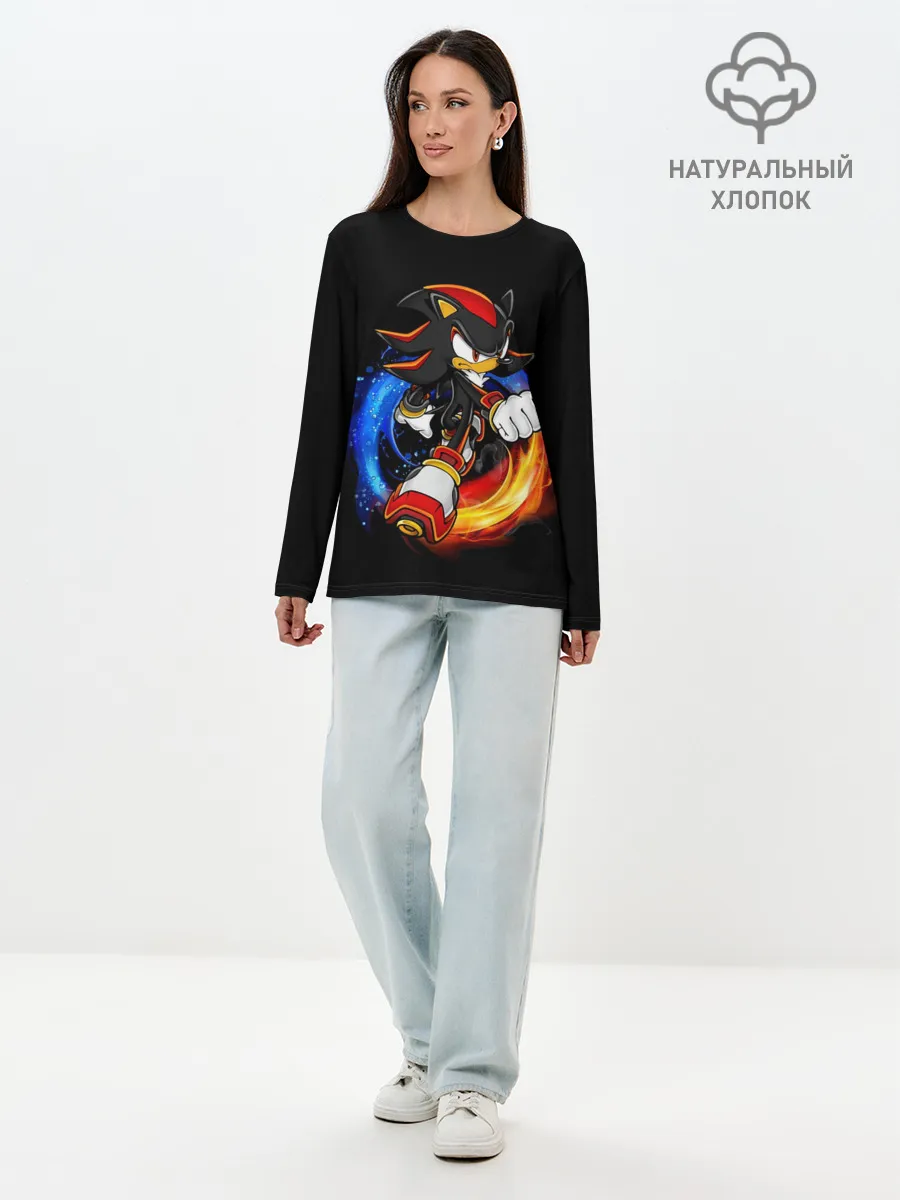 Лонгслив женский. Хлопок / ШЕДОУ