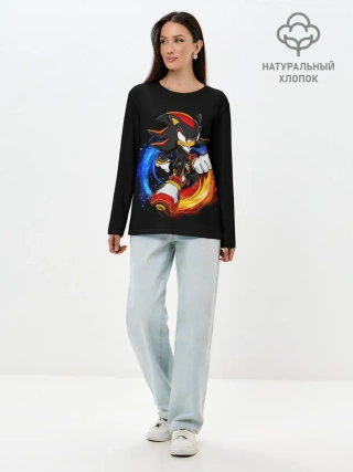 Лонгслив женский. Хлопок / ШЕДОУ