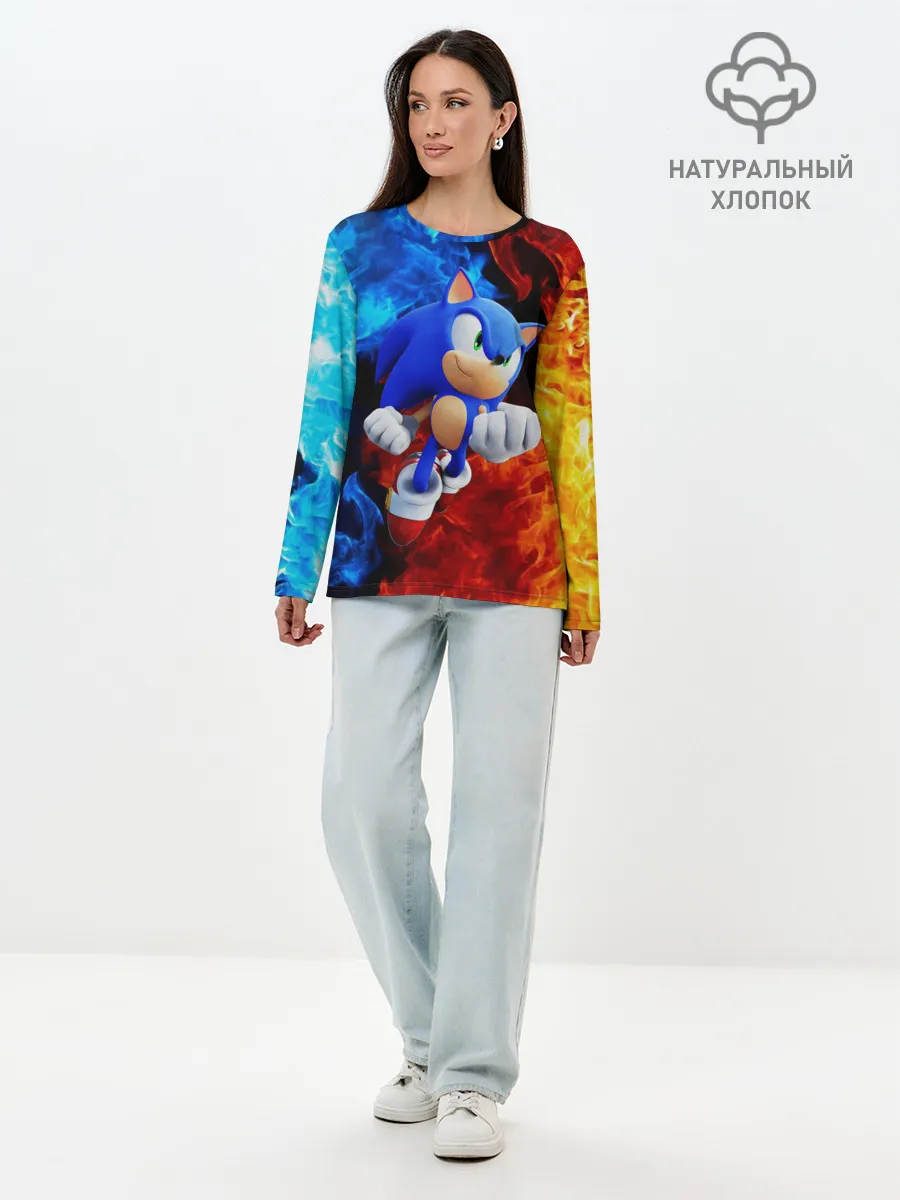 Лонгслив женский. Хлопок / SONIC