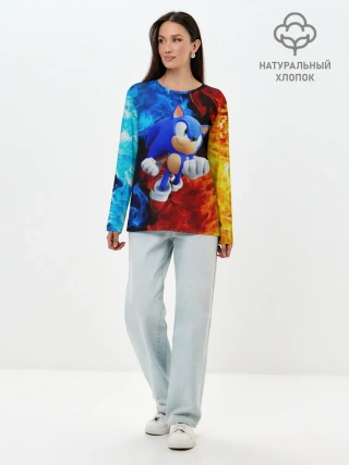 Лонгслив женский. Хлопок / SONIC