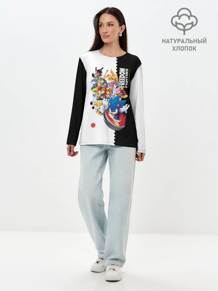 Лонгслив женский. Хлопок / СОНИК