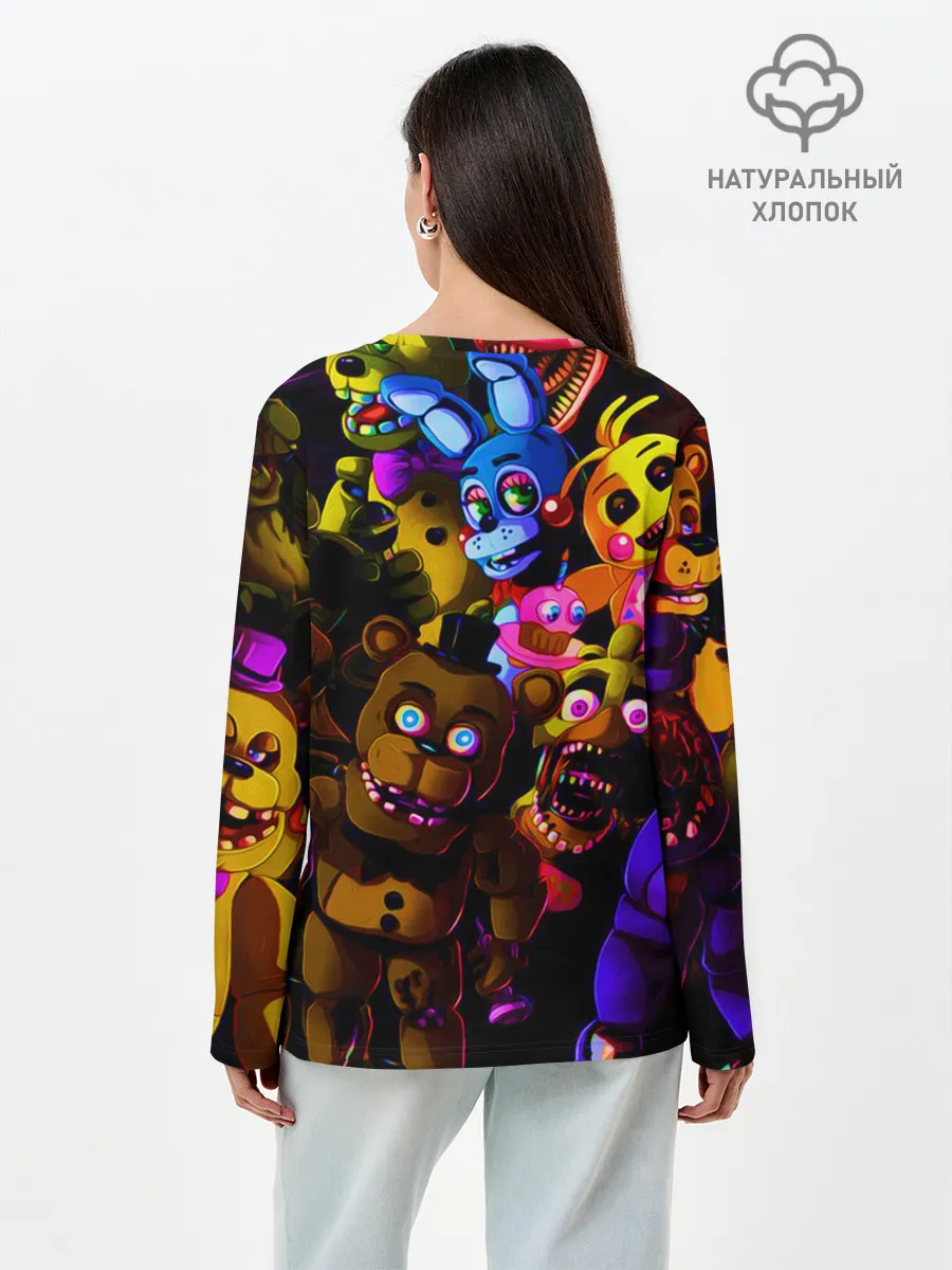Лонгслив женский. Хлопок / Five Nights At Freddys