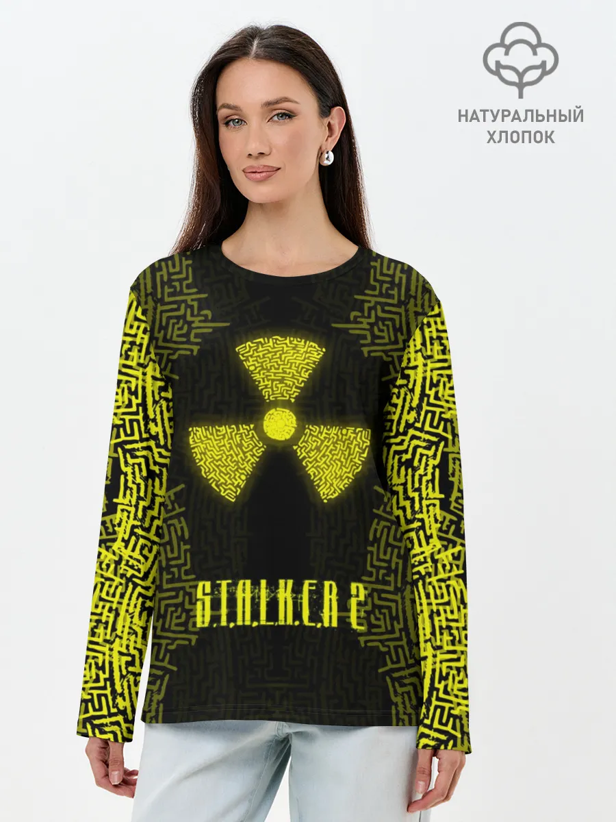 Лонгслив женский. Хлопок / Stalker