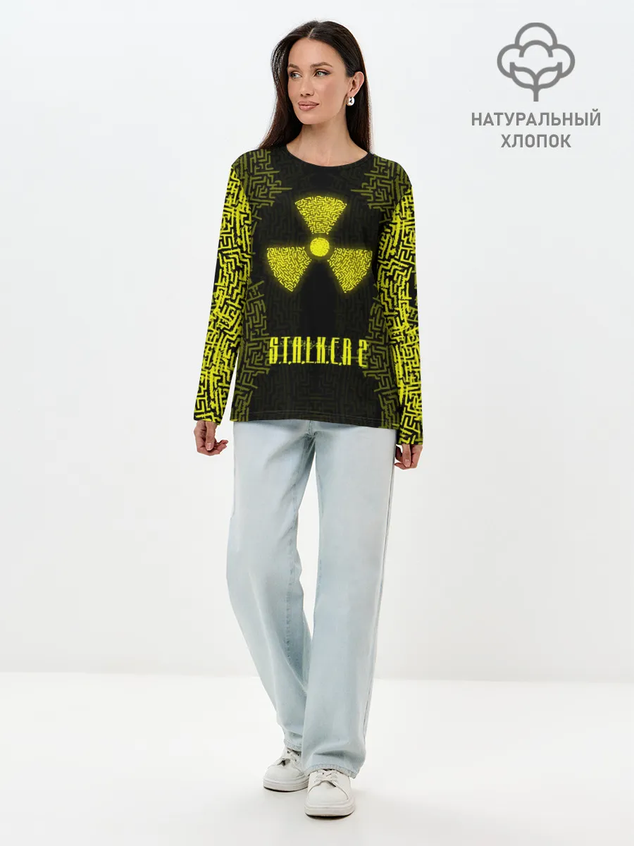 Лонгслив женский. Хлопок / Stalker