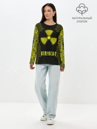 Лонгслив женский. Хлопок / Stalker