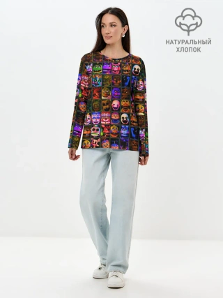 Лонгслив женский. Хлопок / Five Nights At Freddys