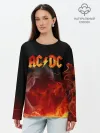 Лонгслив женский. Хлопок / AC/DC