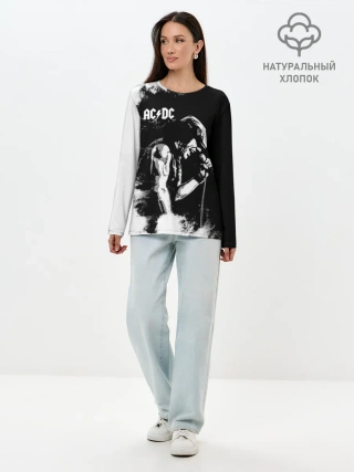 Лонгслив женский. Хлопок / AC/DC