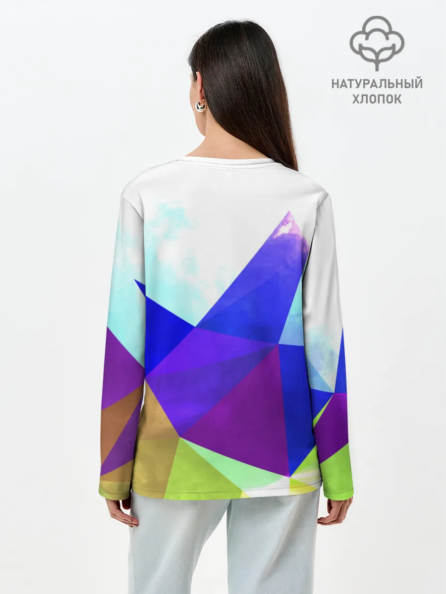 Лонгслив женский. Хлопок / Сноуборд