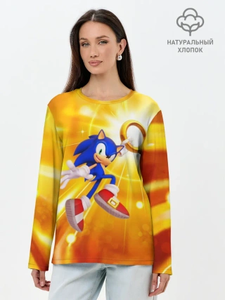 Лонгслив женский. Хлопок / Sonic