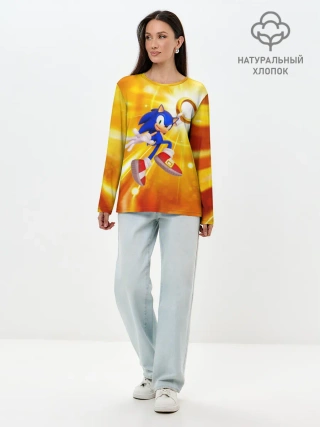 Лонгслив женский. Хлопок / Sonic