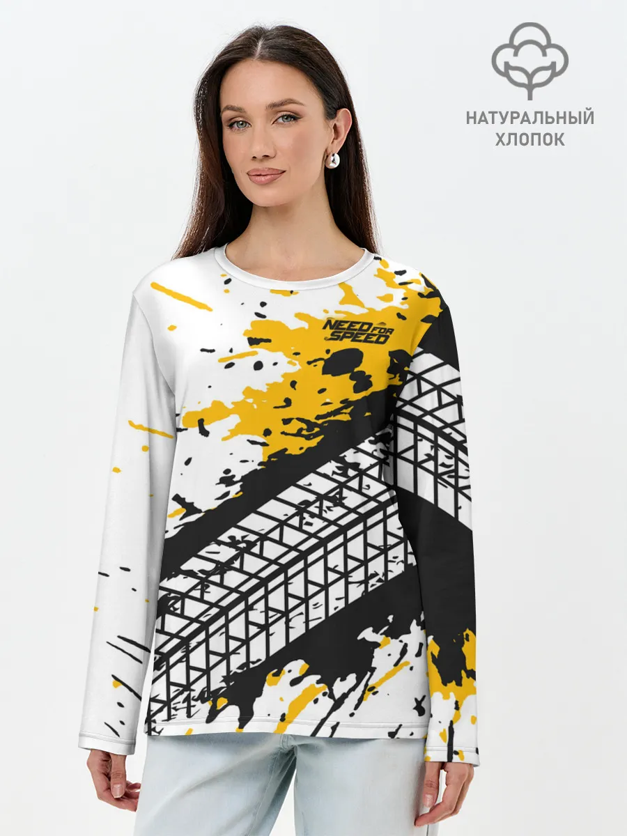 Лонгслив женский. Хлопок / Need for Speed