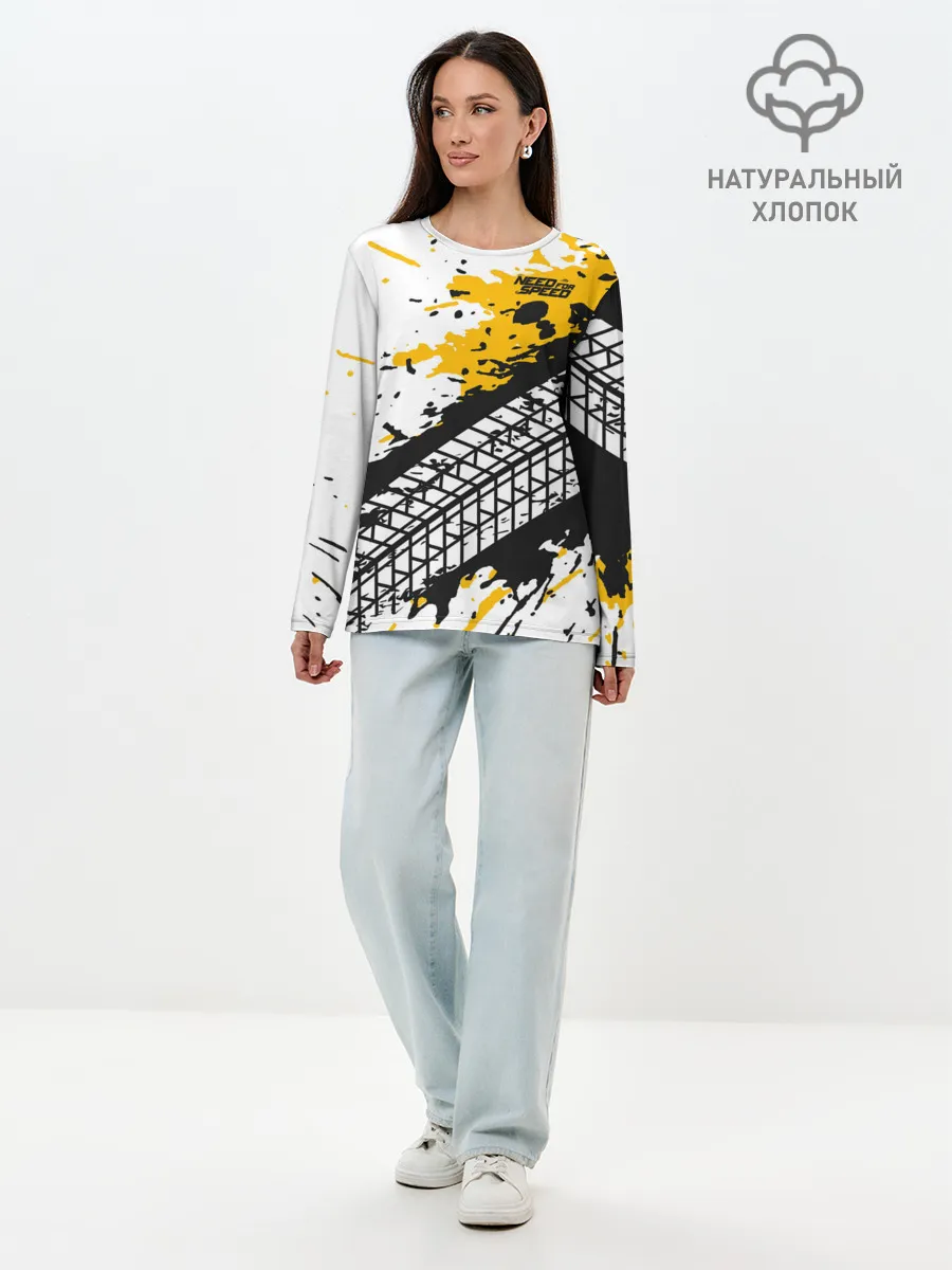 Лонгслив женский. Хлопок / Need for Speed