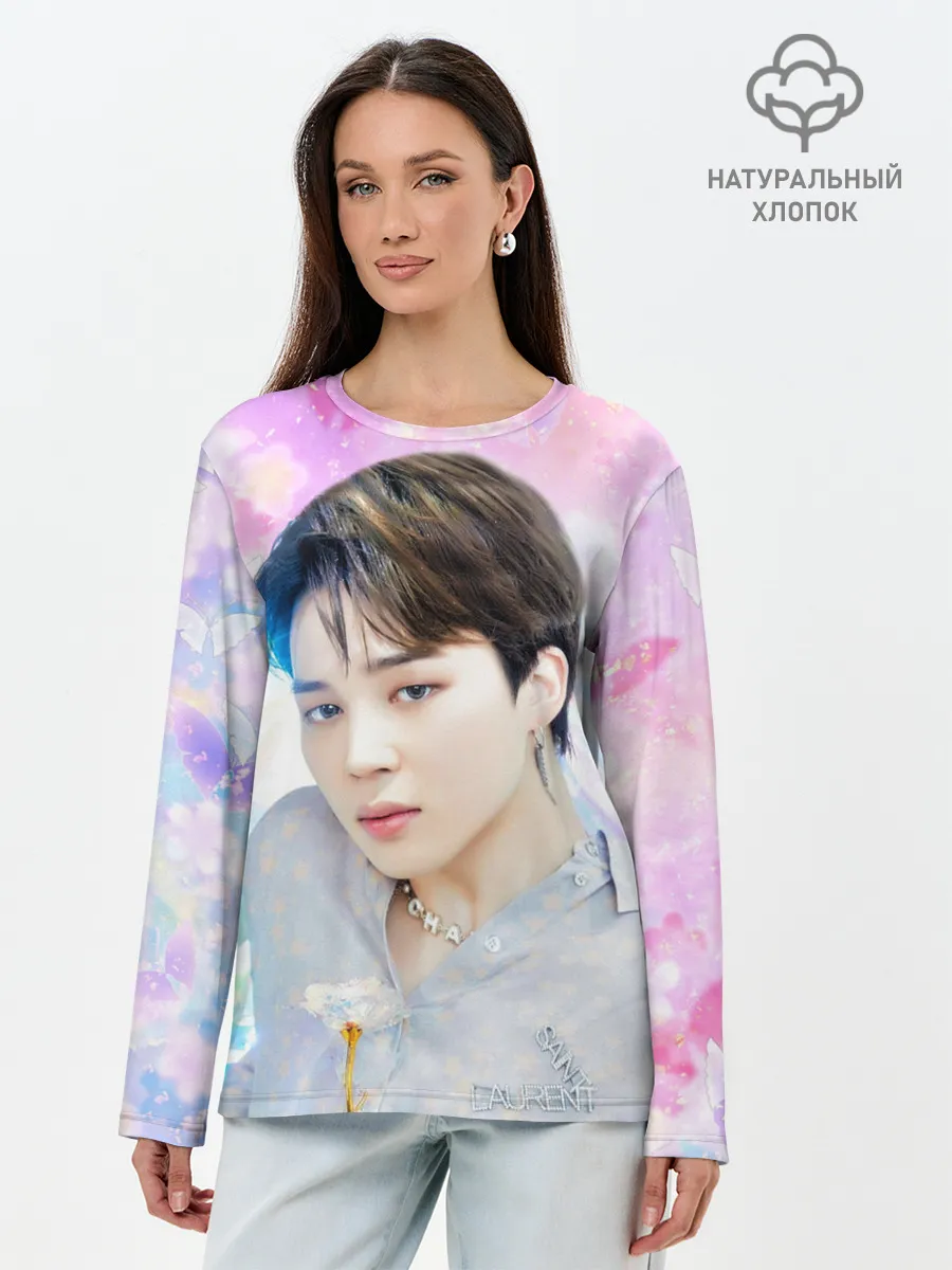 Лонгслив женский. Хлопок / БТС 2020 Season Greeting Чимин