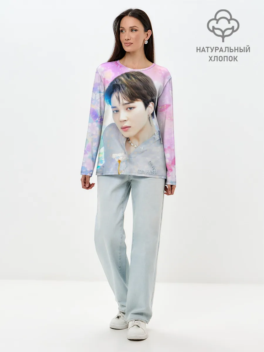 Лонгслив женский. Хлопок / БТС 2020 Season Greeting Чимин