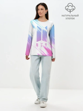 Лонгслив женский. Хлопок / BTS | БТС