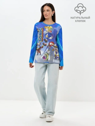 Лонгслив женский. Хлопок / Sonic