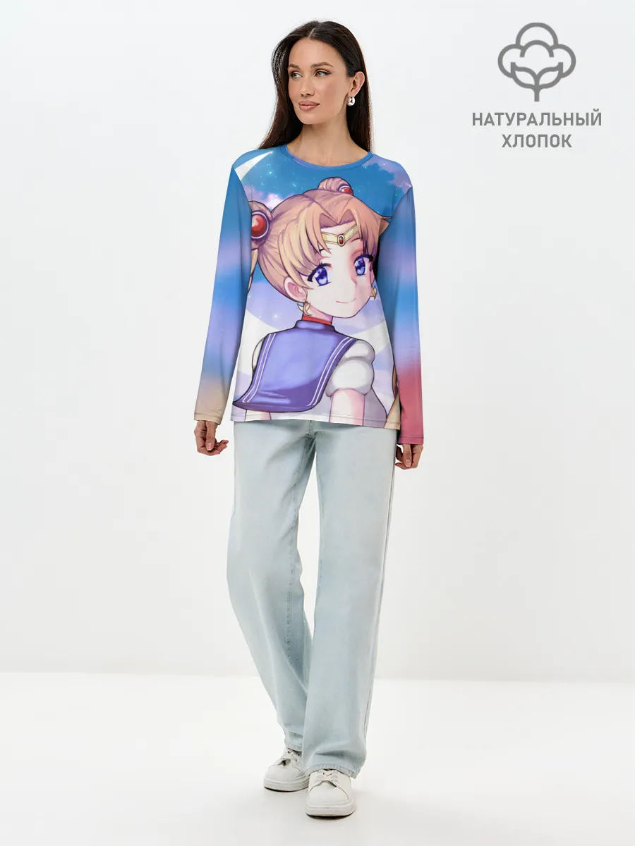 Лонгслив женский. Хлопок / SAILOR MOON