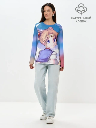 Лонгслив женский. Хлопок / SAILOR MOON