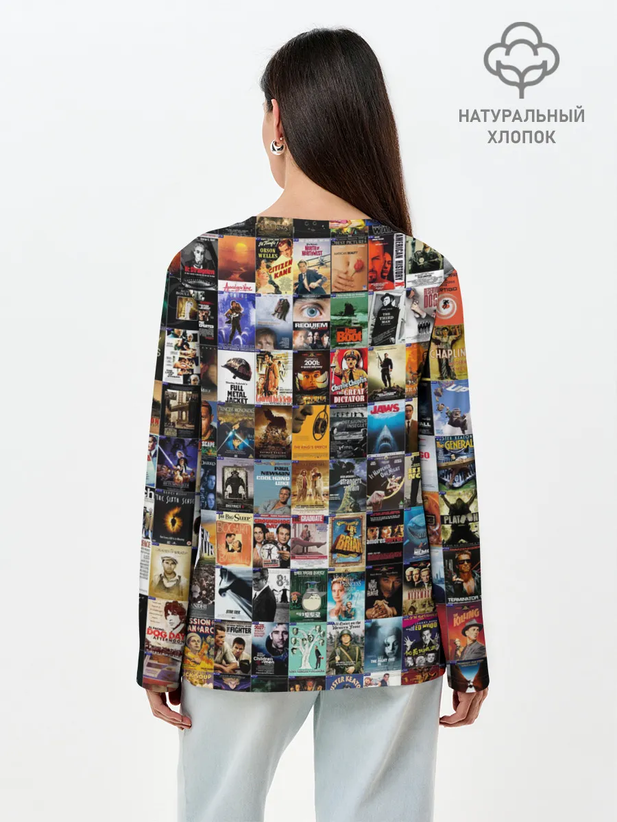 Лонгслив женский. Хлопок / Постеры фильмов