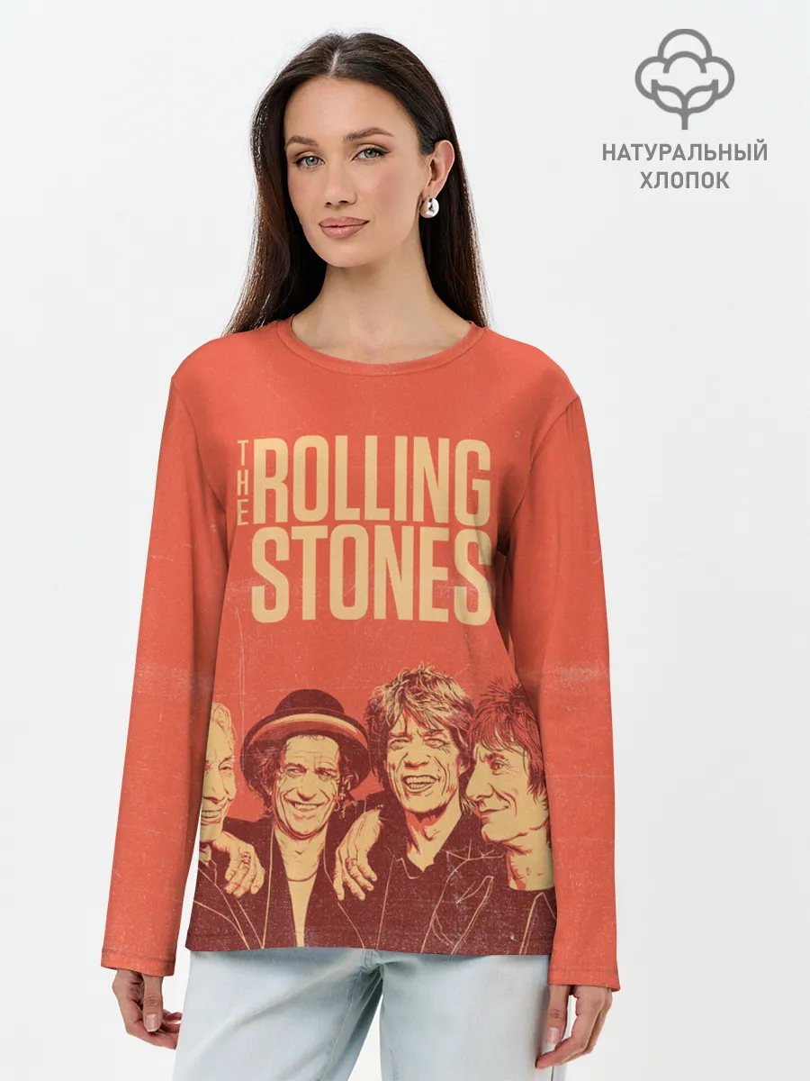 Лонгслив женский. Хлопок / The Rolling Stones