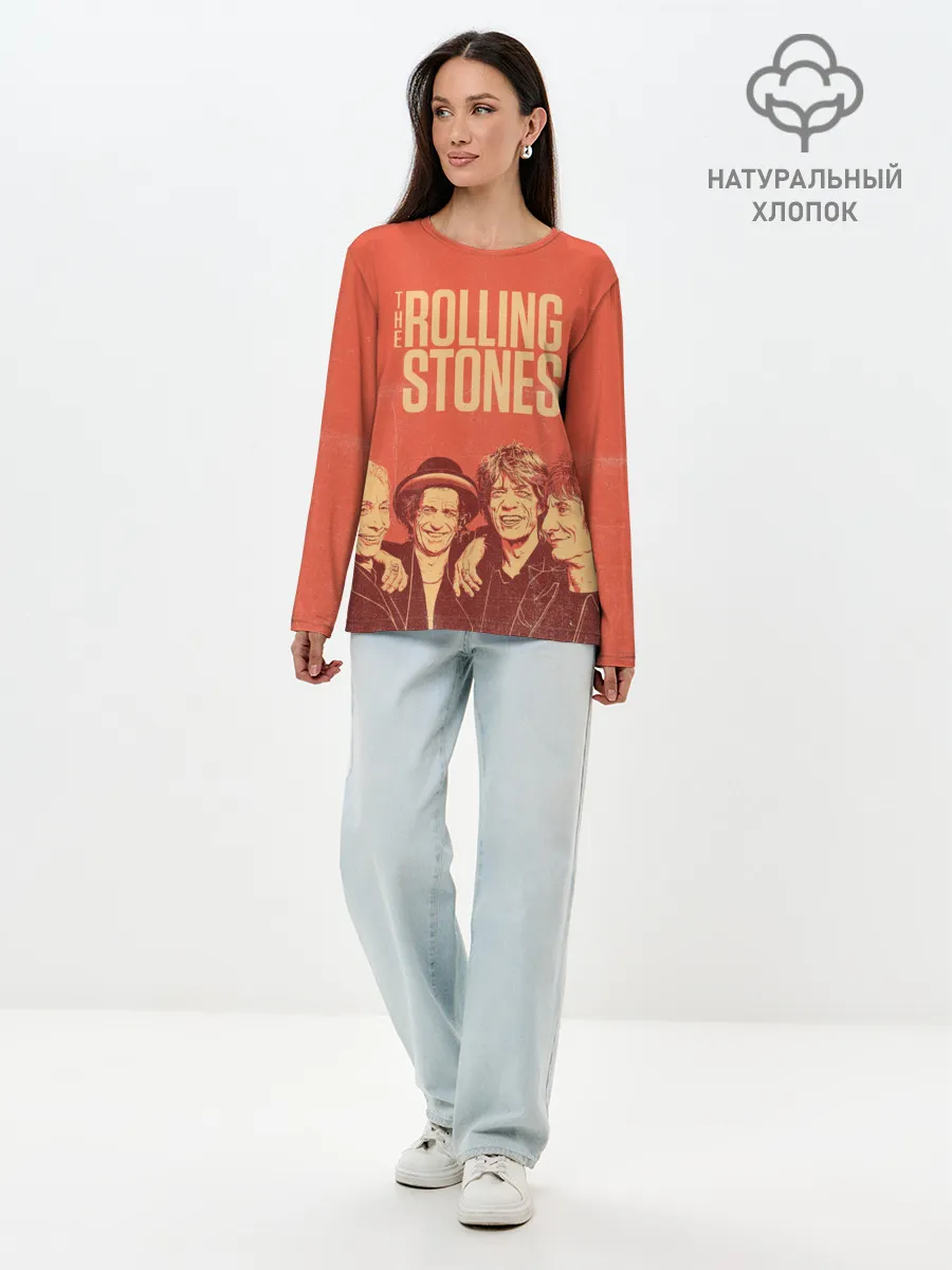 Лонгслив женский. Хлопок / The Rolling Stones