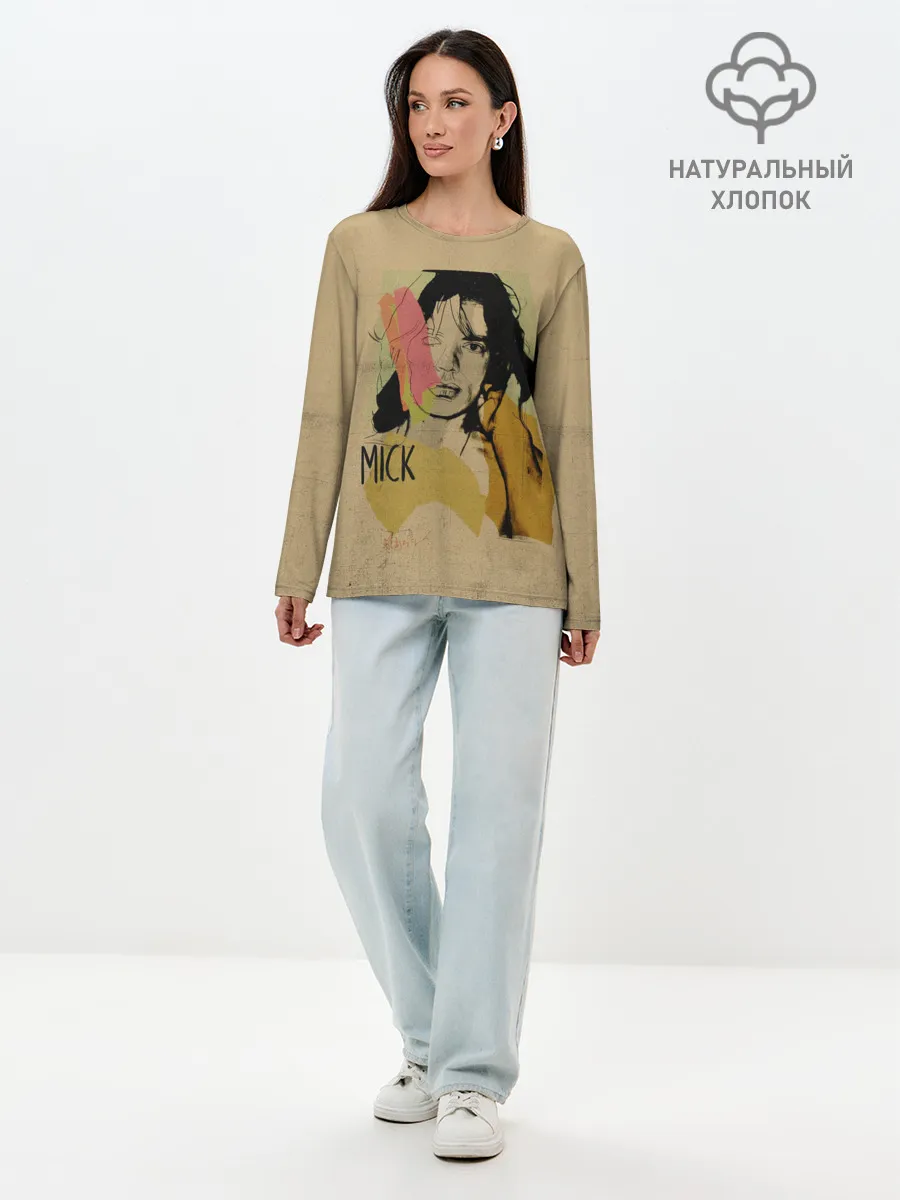 Лонгслив женский. Хлопок / MICK JAGGER