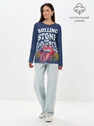 Лонгслив женский. Хлопок / Rolling Stone