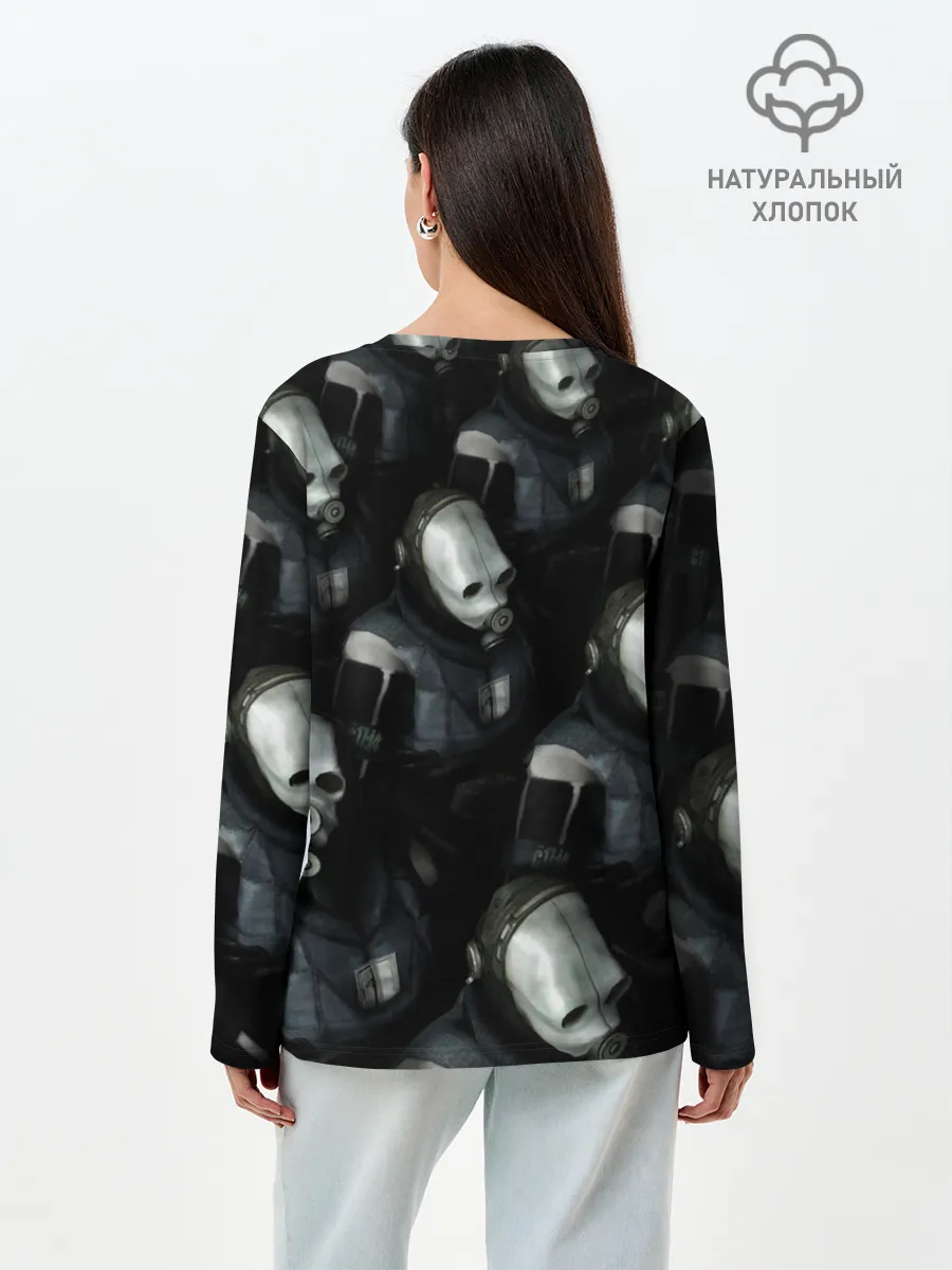 Лонгслив женский. Хлопок / Гражданская оборона