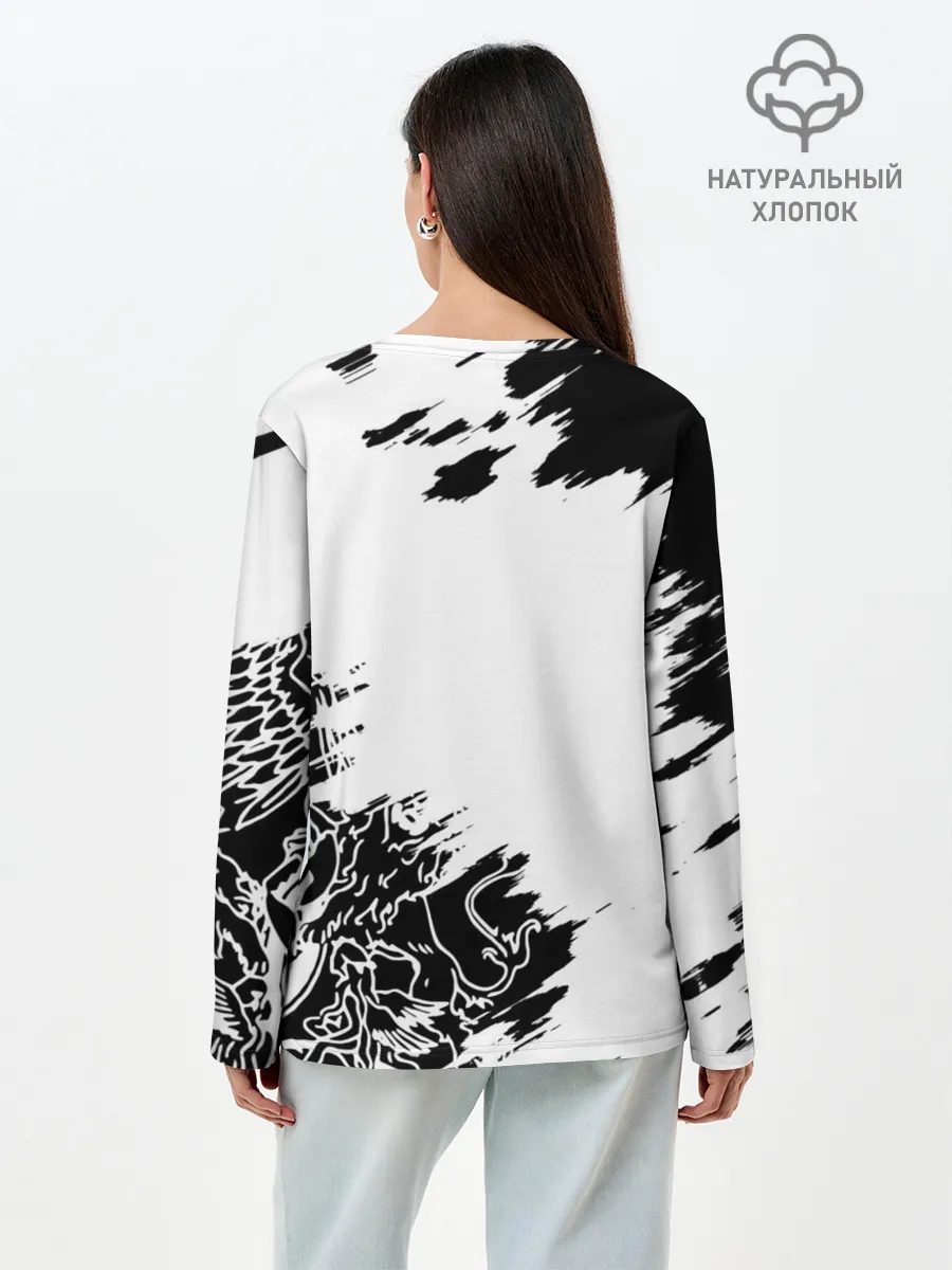 Лонгслив женский. Хлопок / Автограф Фредди Меркьюри