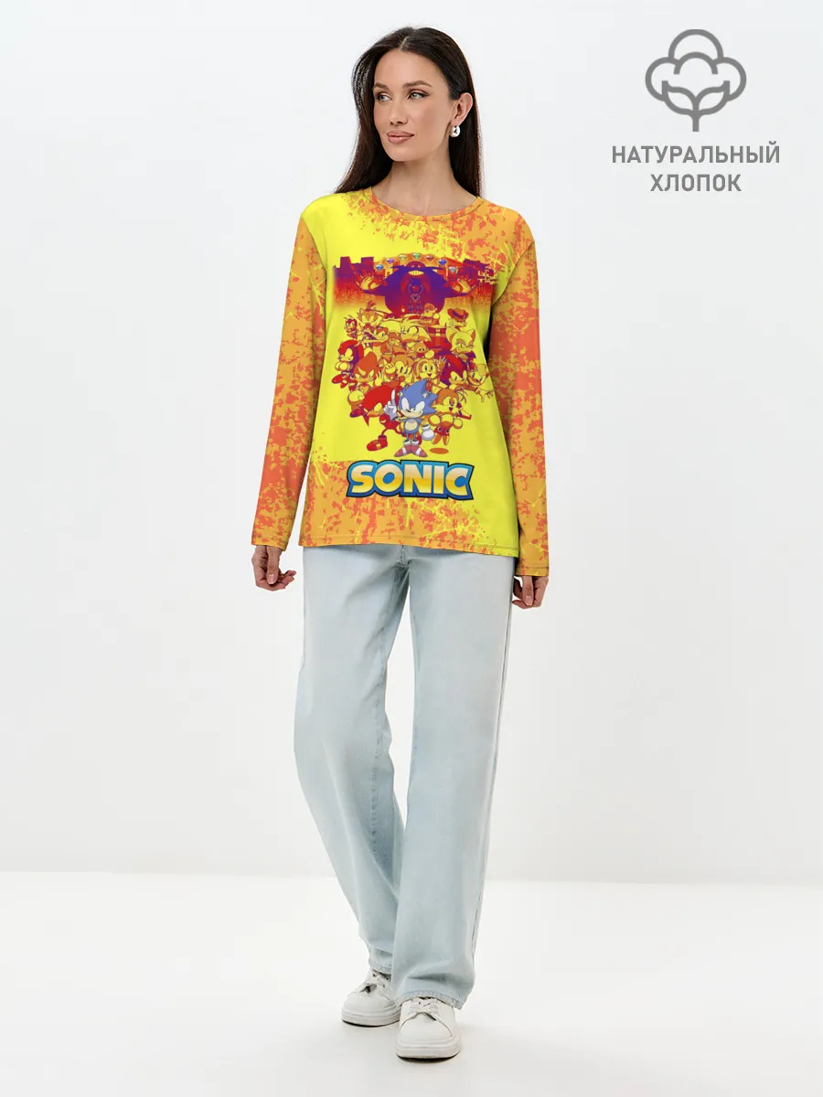 Лонгслив женский. Хлопок / sonik