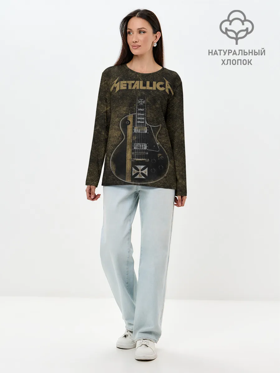 Лонгслив женский. Хлопок / Metallica