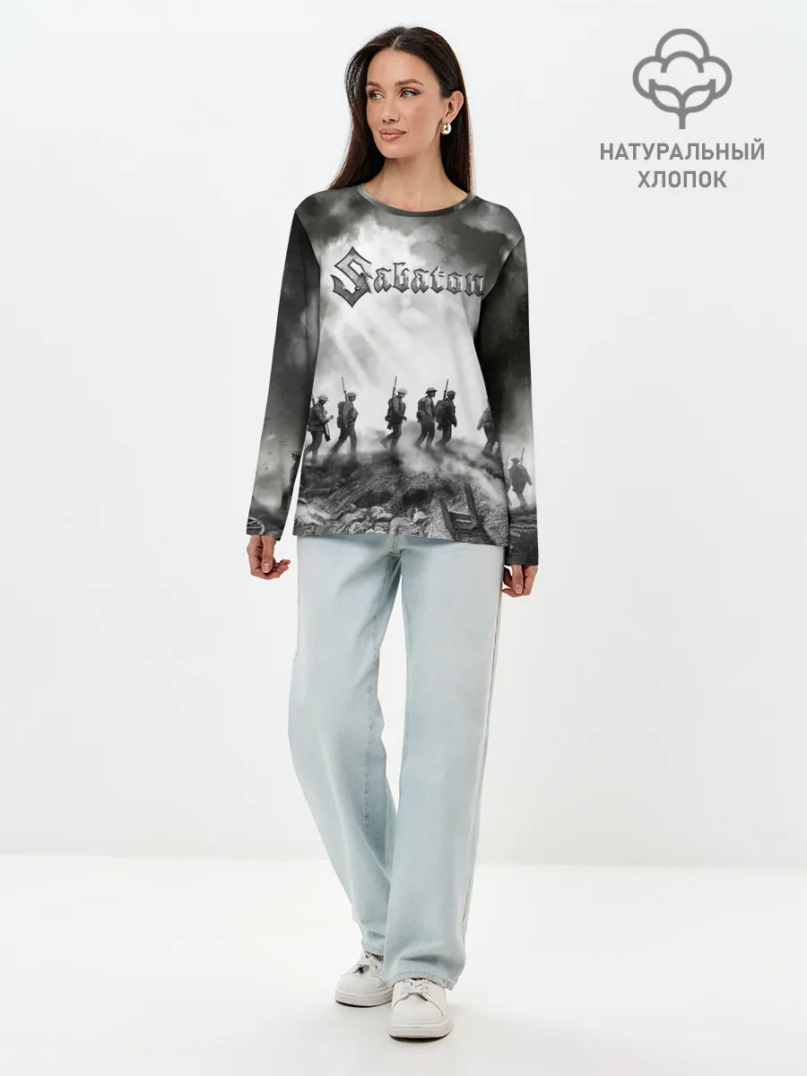 Лонгслив женский. Хлопок / Sabaton