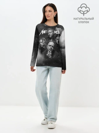 Лонгслив женский. Хлопок / Metallica
