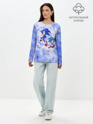 Лонгслив женский. Хлопок / Sonic