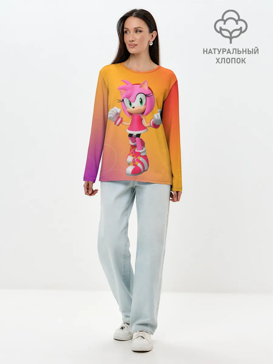 Лонгслив женский. Хлопок / Эми - Соник