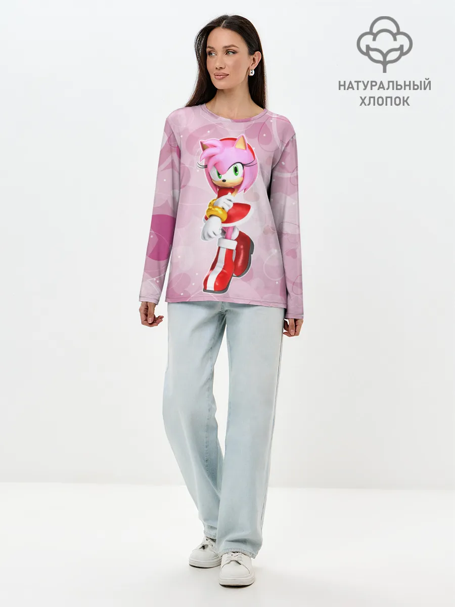 Лонгслив женский. Хлопок / Amy - Эми