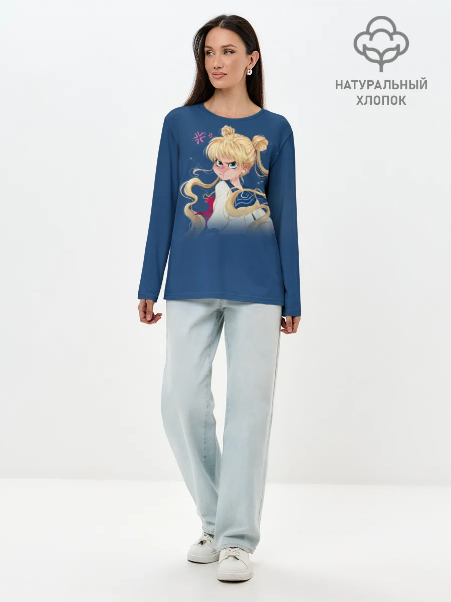 Лонгслив женский. Хлопок / СЕЙЛОР МУН