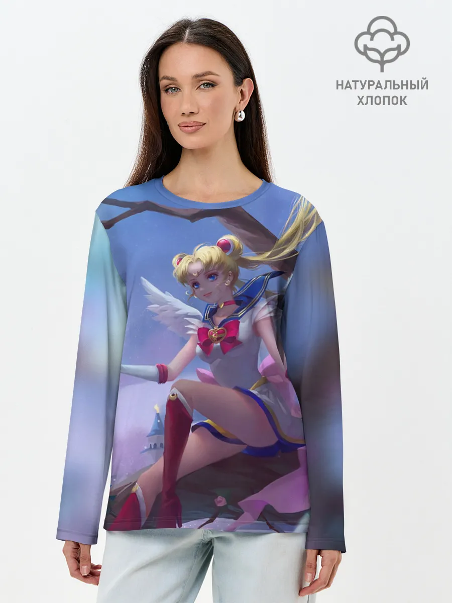 Лонгслив женский. Хлопок / СЕЙЛОР МУН