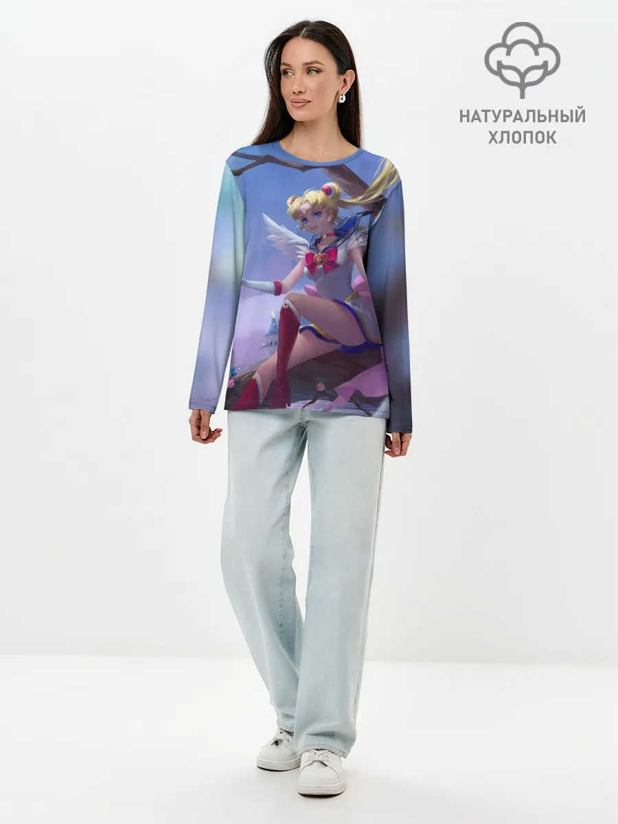 Лонгслив женский. Хлопок / СЕЙЛОР МУН