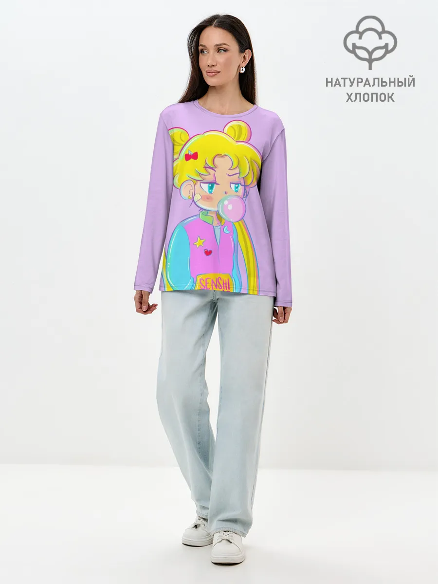 Лонгслив женский. Хлопок / SAILOR MOON