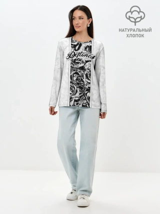 Лонгслив женский. Хлопок / Deftones