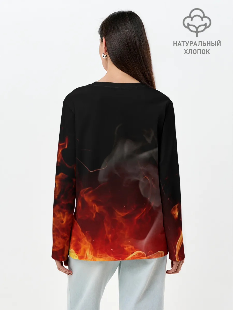 Лонгслив женский. Хлопок / Гражданская оборона