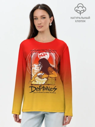 Лонгслив женский. Хлопок / Deftones Poster