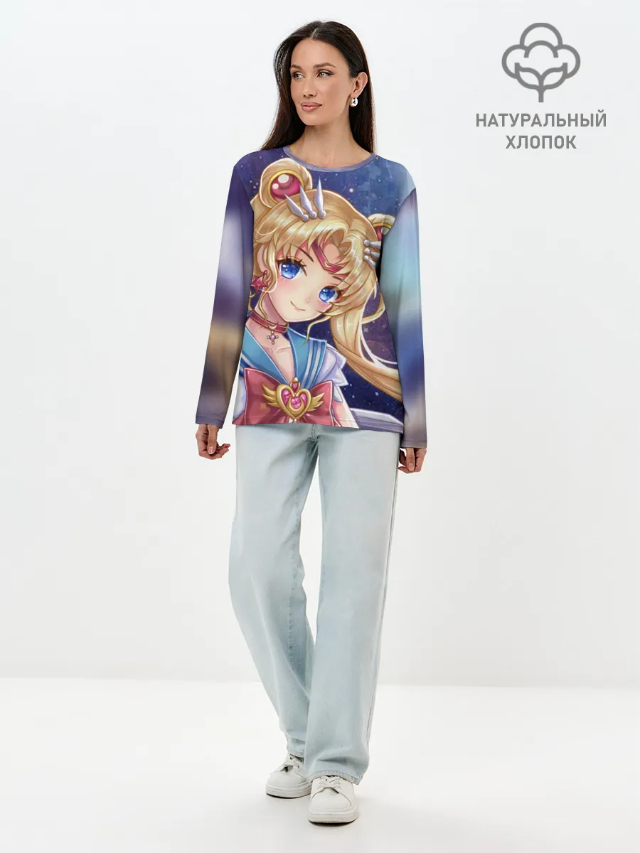 Лонгслив женский. Хлопок / SAILOR MOON