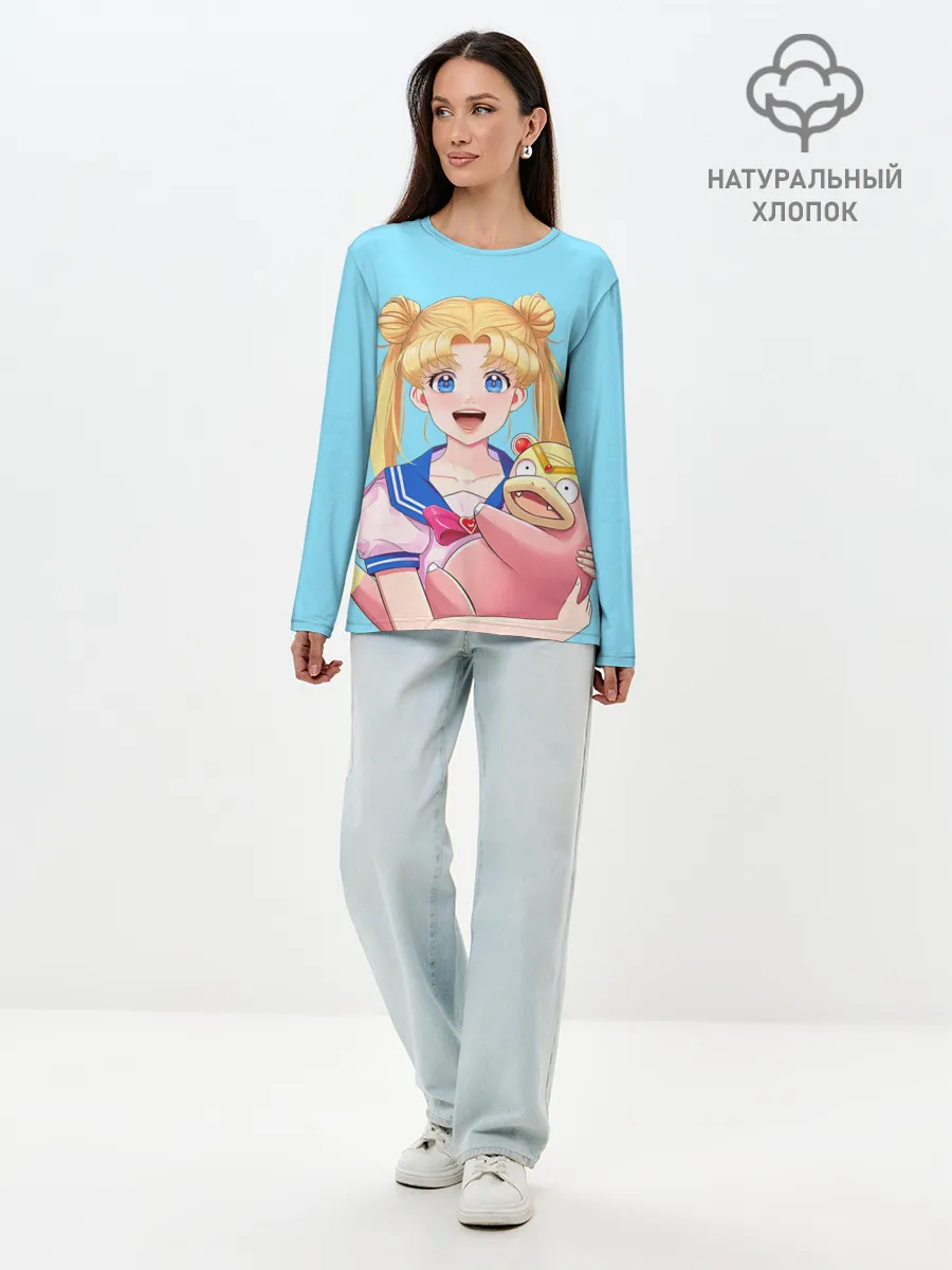 Лонгслив женский. Хлопок / СЕЙЛОР И СЛОУПОК