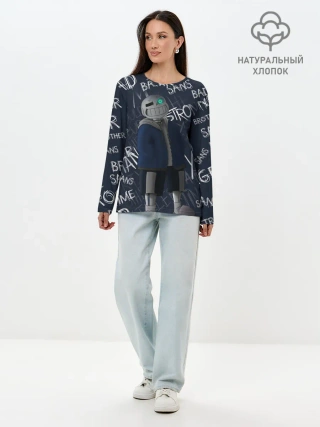 Лонгслив женский. Хлопок / UNDERTALE