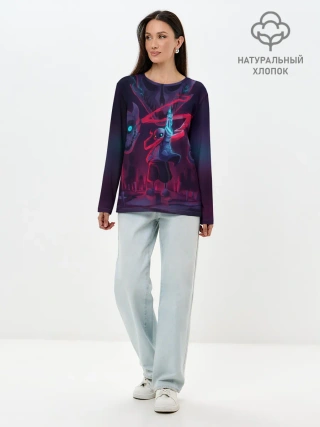 Лонгслив женский. Хлопок / UNDERTALE | АНДЕРТЕЙЛ