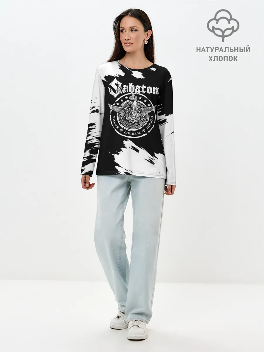 Лонгслив женский. Хлопок / Sabaton